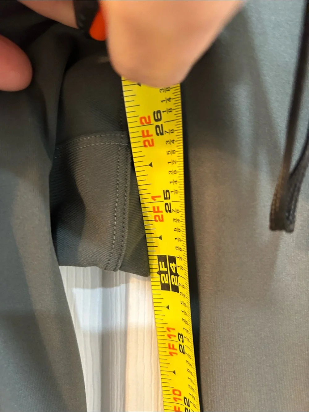 Lululemon Stretch High Rise Pull On Pant Sz 12 Tapered Leg Drawstring Waist